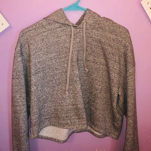 Gray cropped sweater